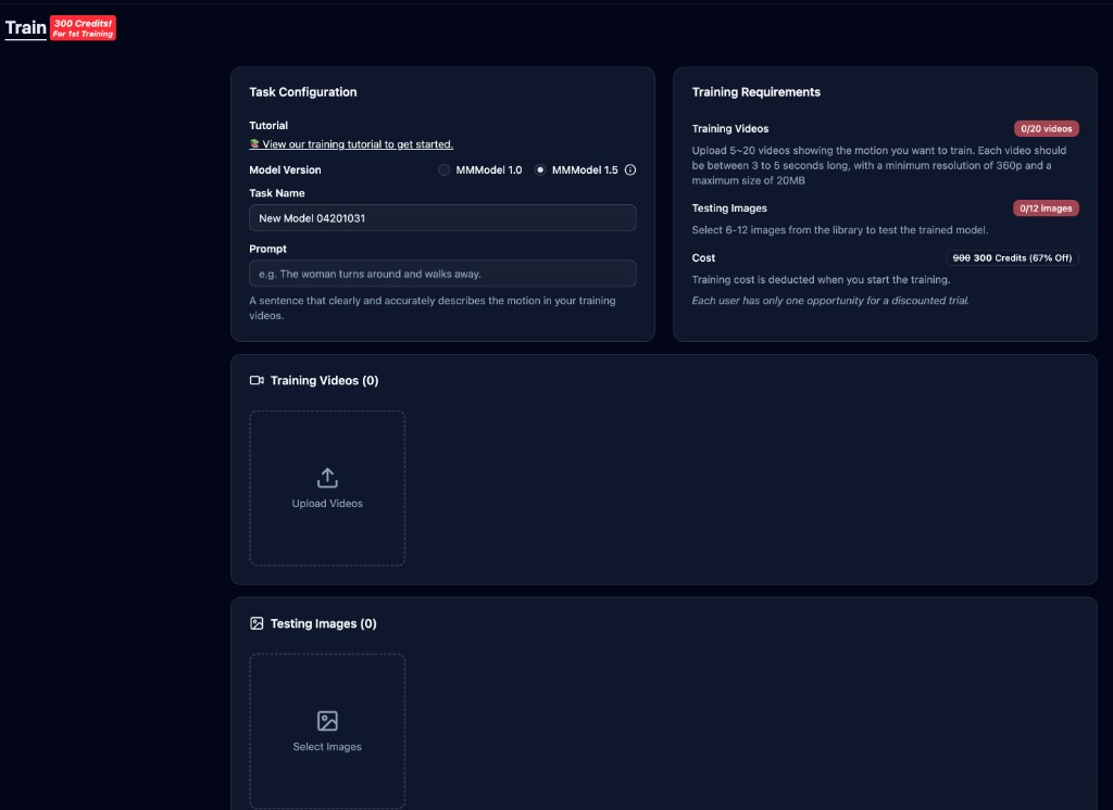 Vista previa de entrenamiento
